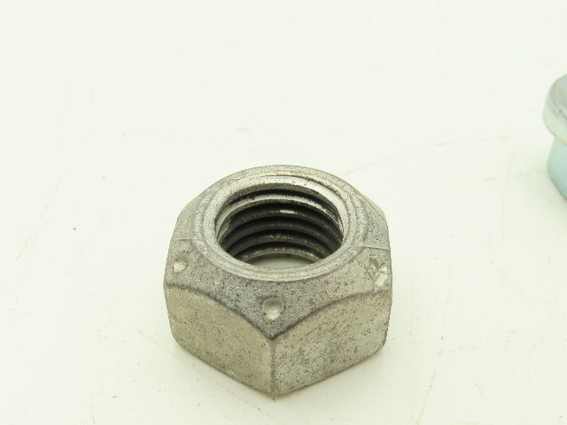 7/8"-9 Grade 8 Hex Head Cap Screw 4" Flange Head Bolt & Nut Alloy  Lot of 8