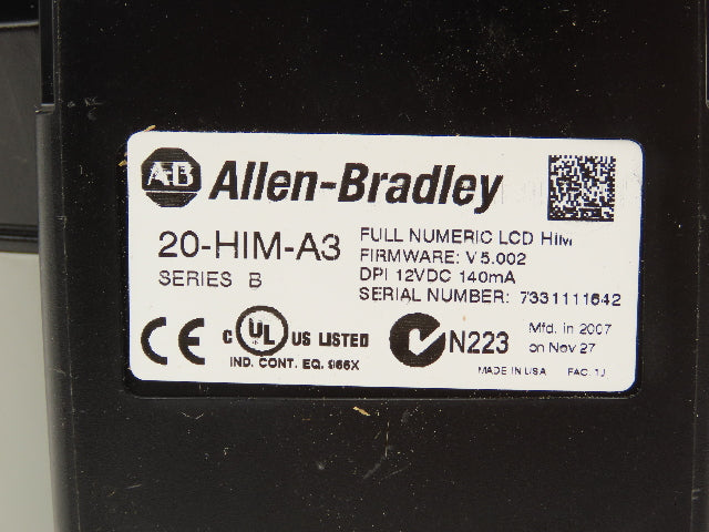Allen Bradley 20AD2P1A0AYNNNC0 PowerFlex 70 Variable AC Drive VFD 1Hp 480V 3PH