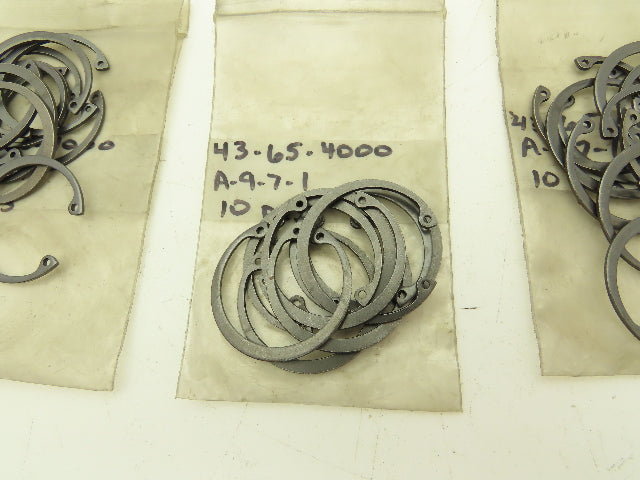 1-9/16" Internal Retaining Snap Ring Clip Black  Lot of 120