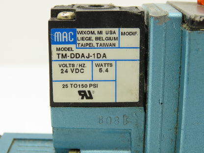 MAC 82A-AC-CKA-TM-DDAP-1DA Pneumatic Solenoid 4/2 Spool Valve 24VDC