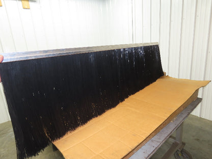 Nylon Strip Brush Conveyor Sweep 18" Trim 72"L Aluminum L-Channel