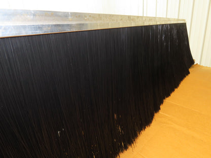 Nylon Strip Brush Conveyor Sweep 18" Trim 72"L Aluminum L-Channel