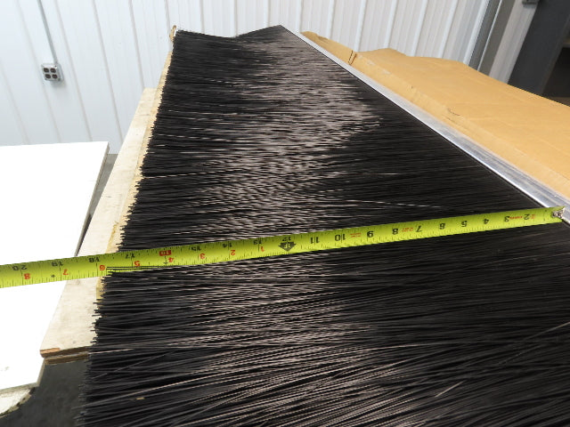 Nylon Strip Brush Conveyor Sweep 18" Trim 72"L Aluminum L-Channel