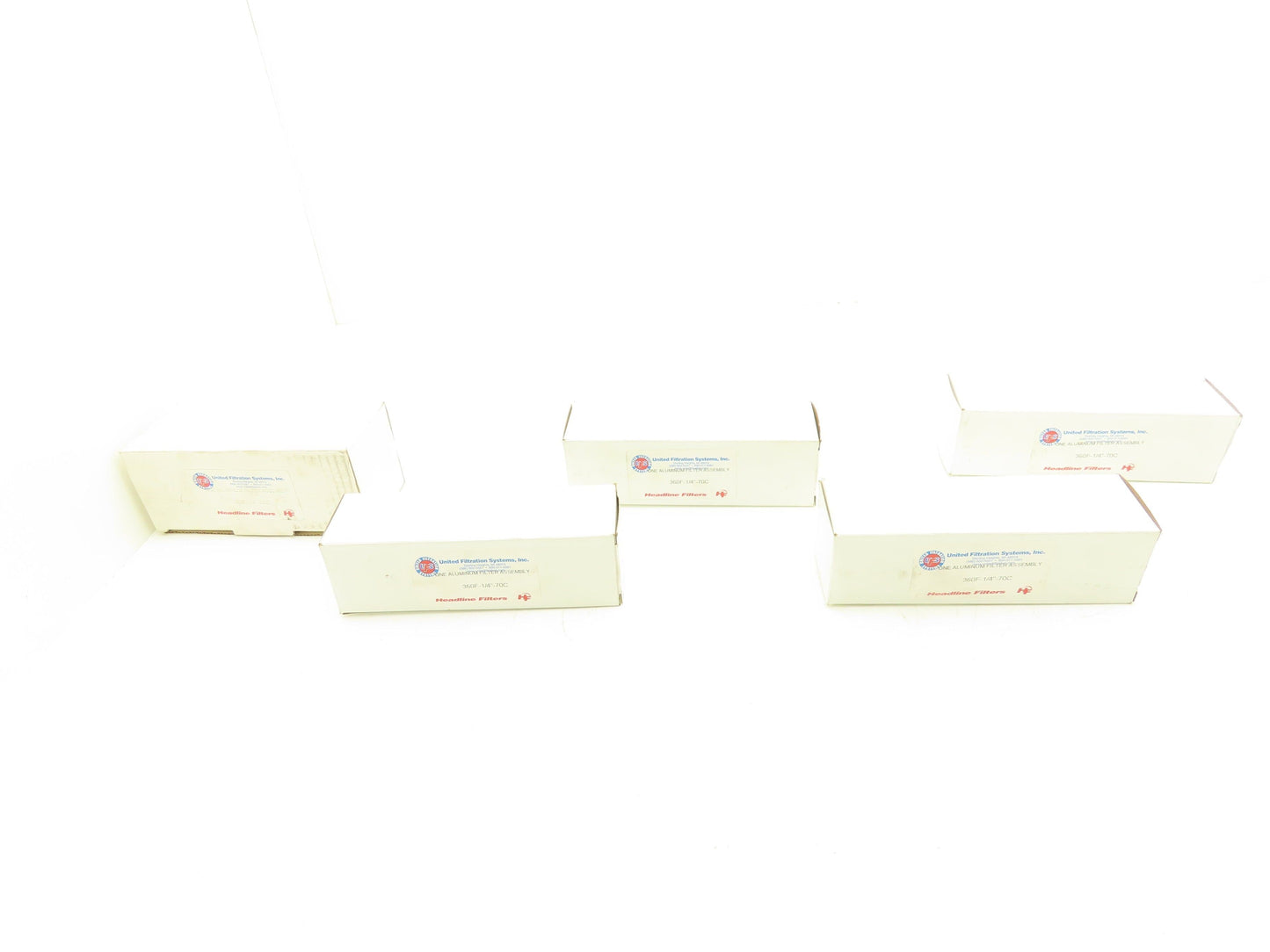 Headline Filters Aluminum Filter Assembly 1/4"NPT Lot Of 5