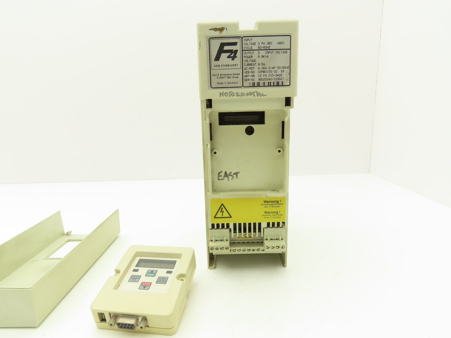 KEB 12.F4.C1D-3420 Combivert AC Drive 3PH 6.6KVA 480V 9.5A 4kW