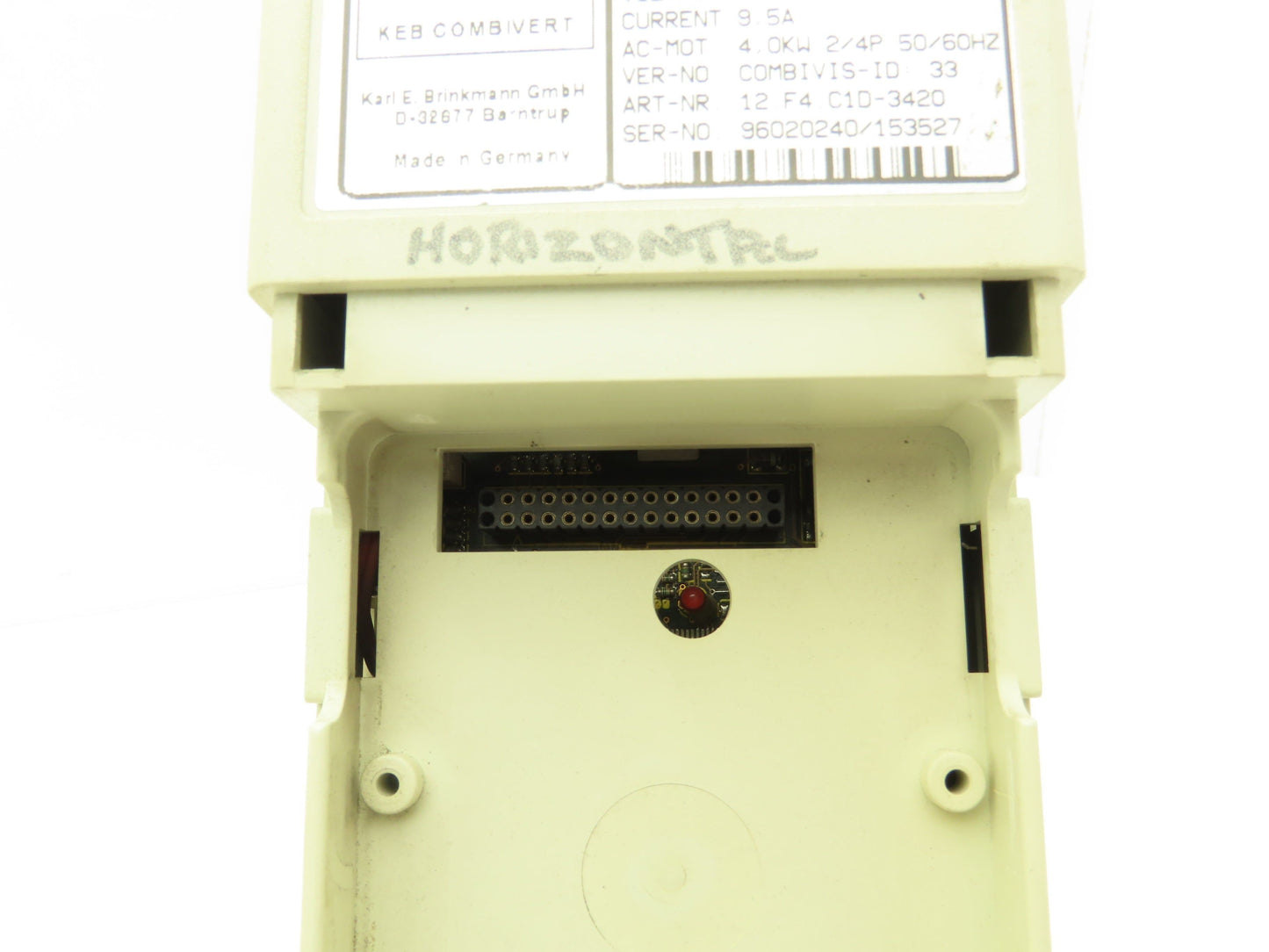 KEB 12.F4.C1D-3420 Combivert AC Drive 3PH 6.6KVA 480V 9.5A 4kW