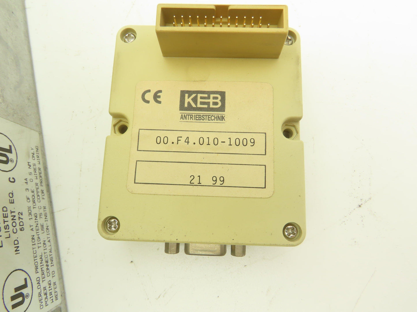 KEB 09.F4.S1D-3420 V1.32 Combivert AC Inverter Drive 3PH 2.8KVA 480V 3.4A
