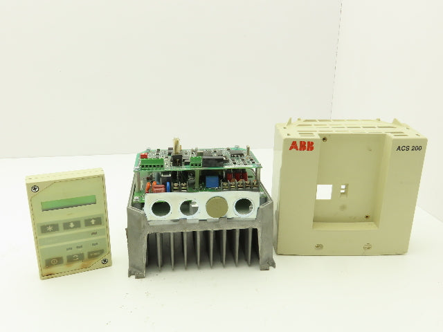 ABB ACS 200 201-1P1-1-00-10 Inverter Drive ACS 22 VFD 1PH Input 3/4Hp 3.0A