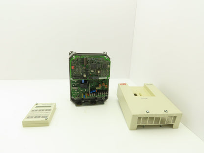 ABB ACS201-1P6-3-00-10 ACS 200 AC VFD Drive 1HP 480V 3PH Broken Cover