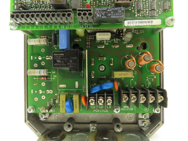 ABB ACS201-1P6-3-00-10 ACS 200 AC VFD Drive 1HP 480V 3PH Broken Cover