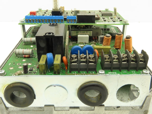 ABB 201-4P9-3-00-10 ACS 200 AC VFD Drive 7.5A 480V 3PH 0-500Hz MISSING COVER