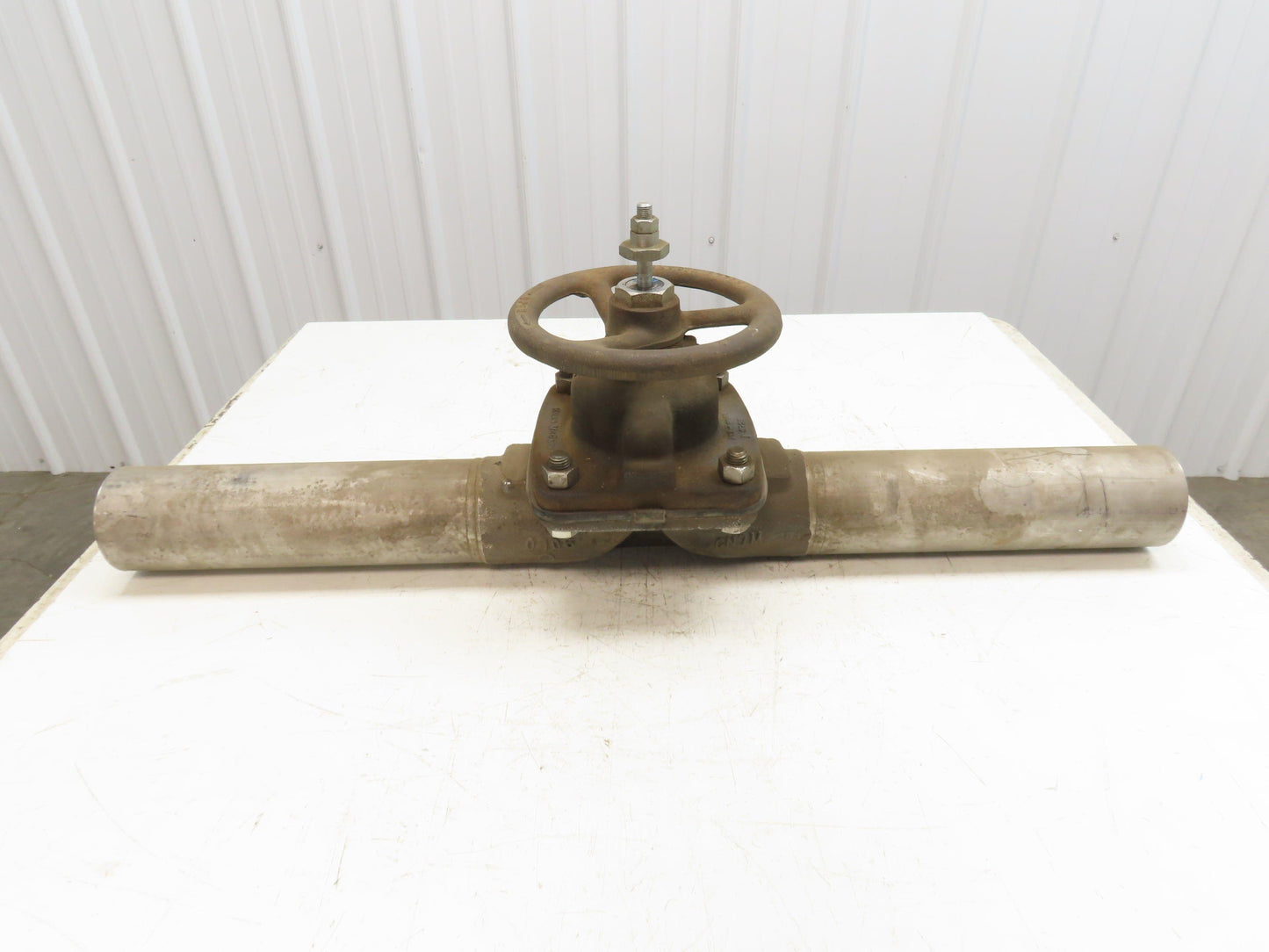 Hills-McCanna 3" Manual Diaphragm Pinch Valve Stainless Pipe Butt Weld 35"L