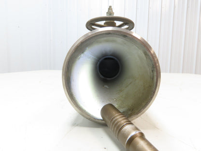 Hills-McCanna 3" Manual Diaphragm Pinch Valve Stainless Pipe Butt Weld 35"L