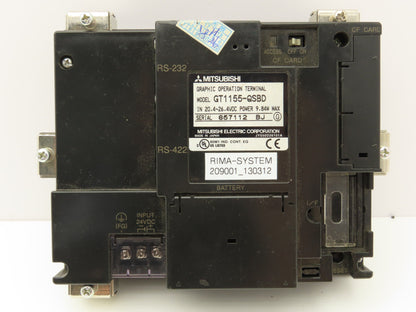 Mitsubishi Electric GT1155-QSBD Graphic Operation Terminal Display HMI