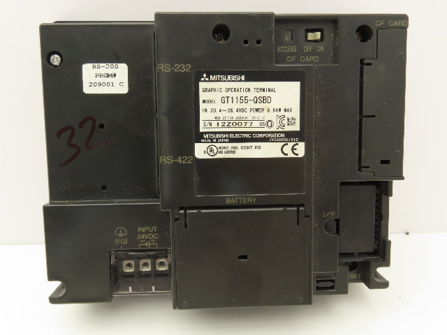 Mitsubishi Electric GT1155-QSBD Graphic Operation Terminal Display HMI