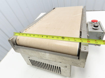 Exact Equipment HB30 16"x 30"L Stainless Belt Conveyor Heated Bed 28 FPM 115V
