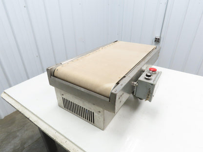 Exact Equipment HB30 16"x 30"L Stainless Belt Conveyor Heated Bed 28 FPM 115V