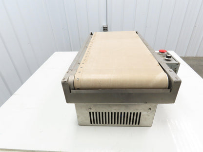 Exact Equipment HB30 16"x 30"L Stainless Belt Conveyor Heated Bed 28 FPM 115V