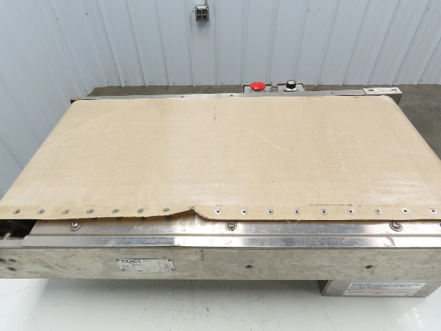 Exact Equipment HB30 16"x 30"L Stainless Belt Conveyor Heated Bed 28 FPM 115V