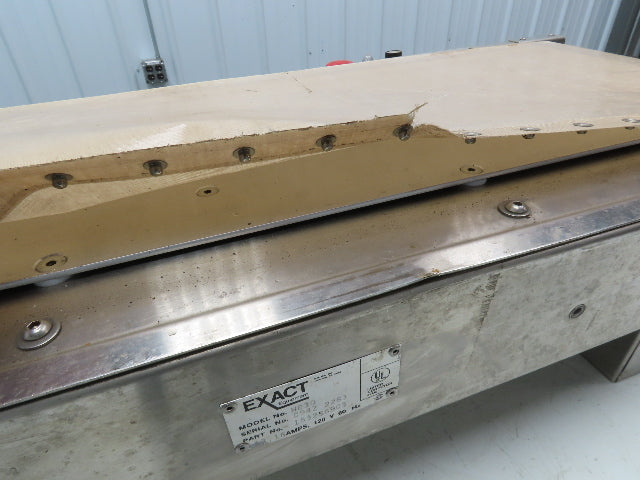 Exact Equipment HB30 16"x 30"L Stainless Belt Conveyor Heated Bed 28 FPM 115V
