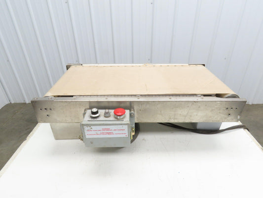Exact Equipment HB30 16"x 30"L Stainless Belt Conveyor Heated Bed 28 FPM 115V