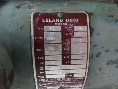 Graymills SuperFlo Centrifugal Immersion Ink Pump 3/4Hp 230/460V 3PH 1.25"npt