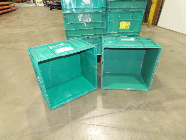 ORBIS Stakpak GREEN Stackable Plastic Tote Container Bin 24x22x14" Lot of 23