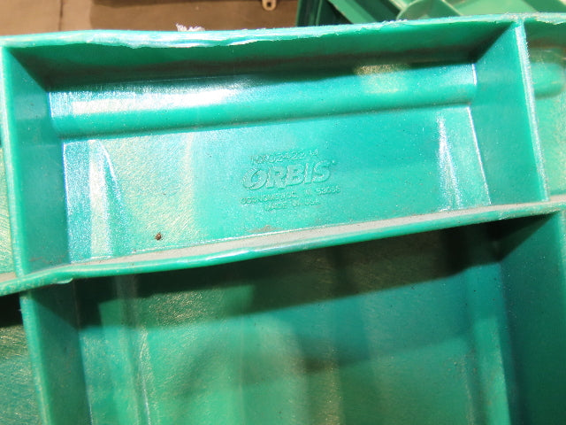 ORBIS Stakpak GREEN Stackable Plastic Tote Container Bin 24x22x14" Lot of 23