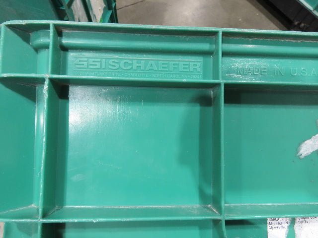 ORBIS Stakpak GREEN Stackable Plastic Tote Container Bin 24x22x14" Lot of 23