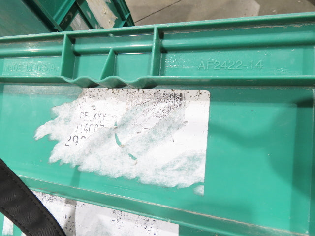 ORBIS Stakpak GREEN Stackable Plastic Tote Container Bin 24x22x14" Lot of 23