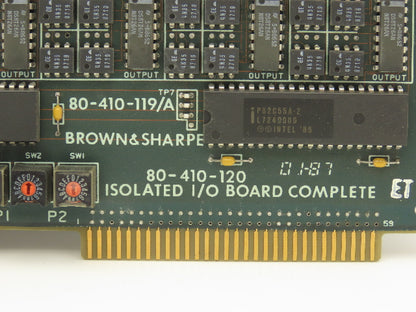 Brown & Sharpe 80-410-120 80-410-119/A Isolated I/O Board Complete Circuit Board