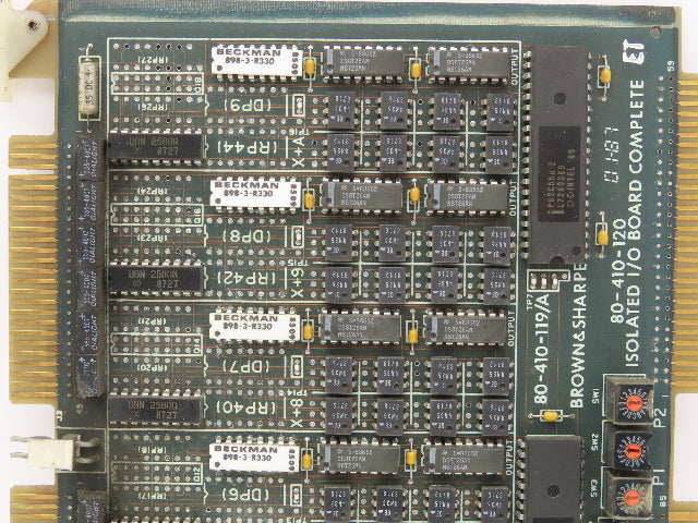 Brown & Sharpe 80-410-120 80-410-119/A Isolated I/O Board Complete Circuit Board