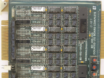 Brown & Sharpe 80-410-120 80-410-119/A Isolated I/O Board Complete Circuit Board