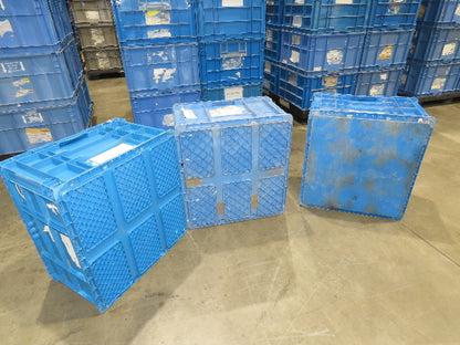 ORBIS Stakpak BLUE Stackable Plastic Tote Container Bin 24x22x14"  Lot of 24