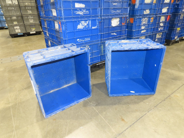 SSI Schaefer Stackable BLUE Plastic Tote Container Bin 24x22x14"  Lot of 24