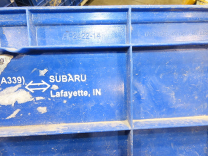 SSI Schaefer Stackable BLUE Plastic Tote Container Bin 24x22x14"  Lot of 24