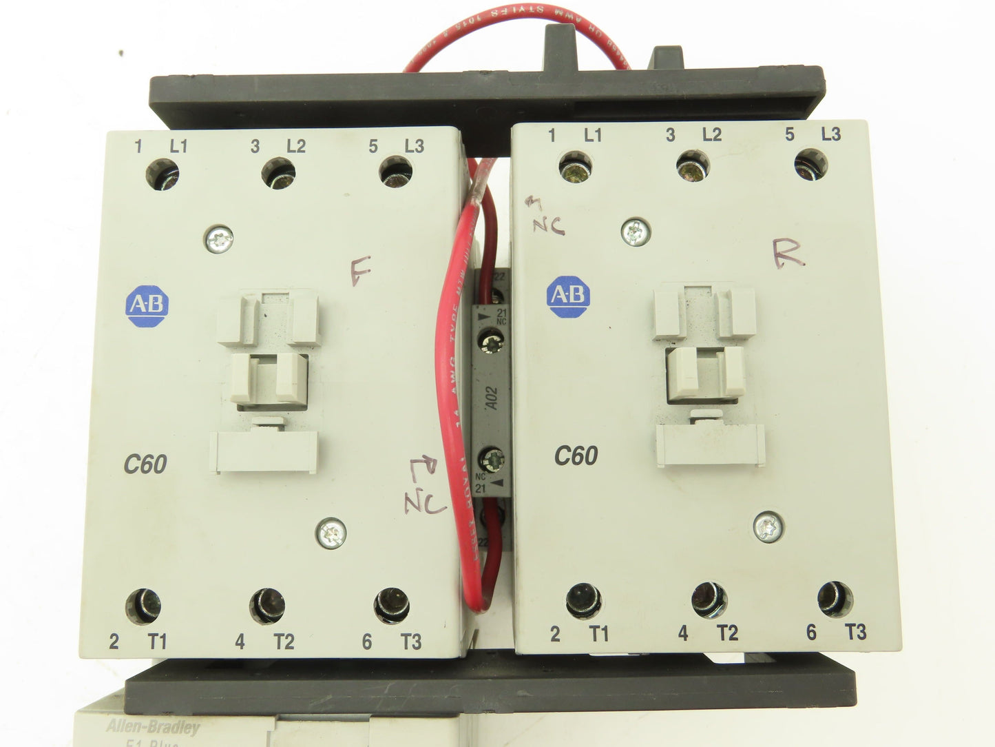 Allen Bradley 104-C60D22 Electronic Overload Relay Reversing Contactor