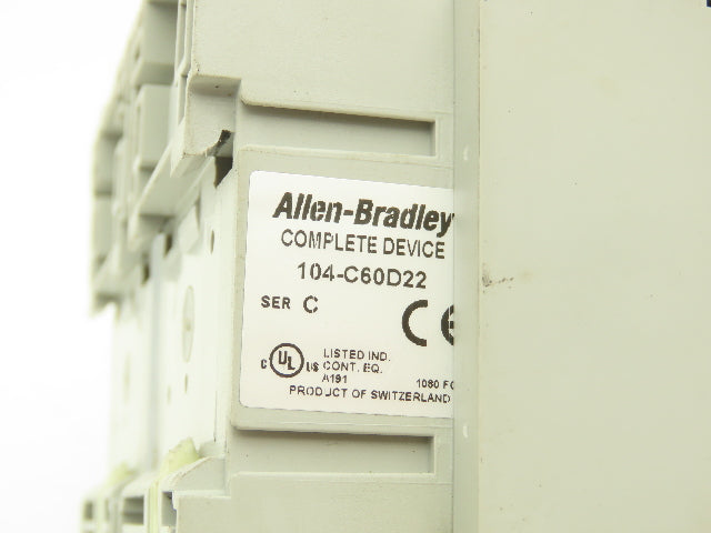 Allen Bradley 104-C60D22 Electronic Overload Relay Reversing Contactor