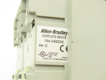 Allen Bradley 104-C60D22 Electronic Overload Relay Reversing Contactor
