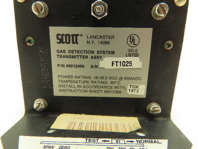 Scott Gas Detection System Transmitter Assembly 18-28.5VDC