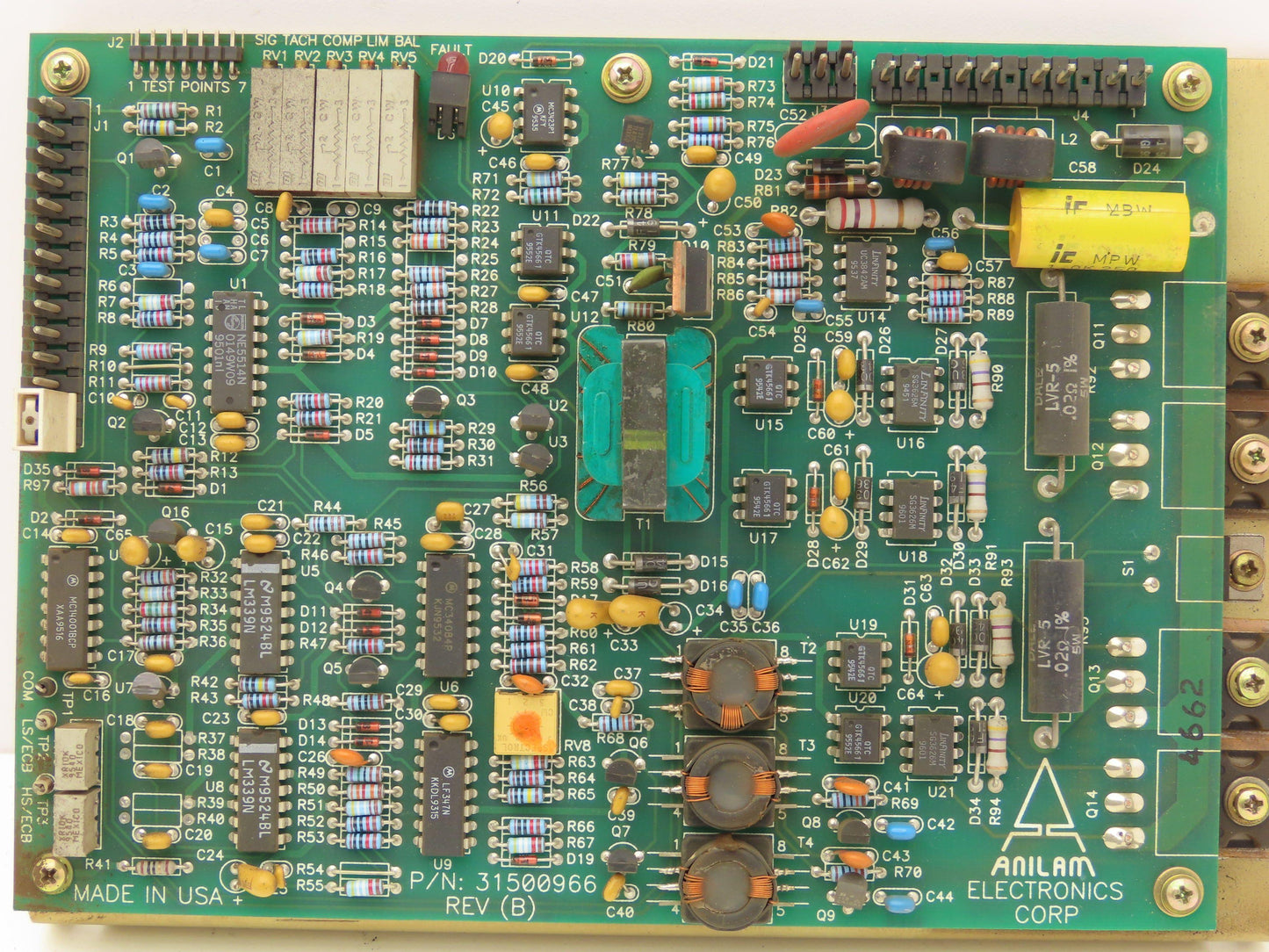 Anilam 31500966 Servo Driver Circuit Board Revision Rev B