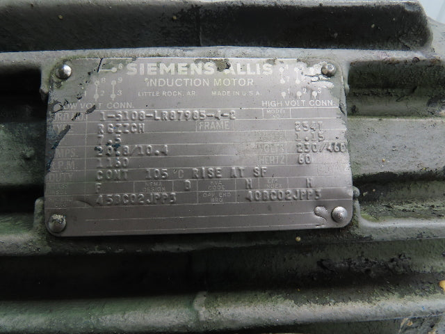 Blackmer XLW3C-N 3" Sliding Vane Pump Positive Displacement 7.5Hp 230/460V RH