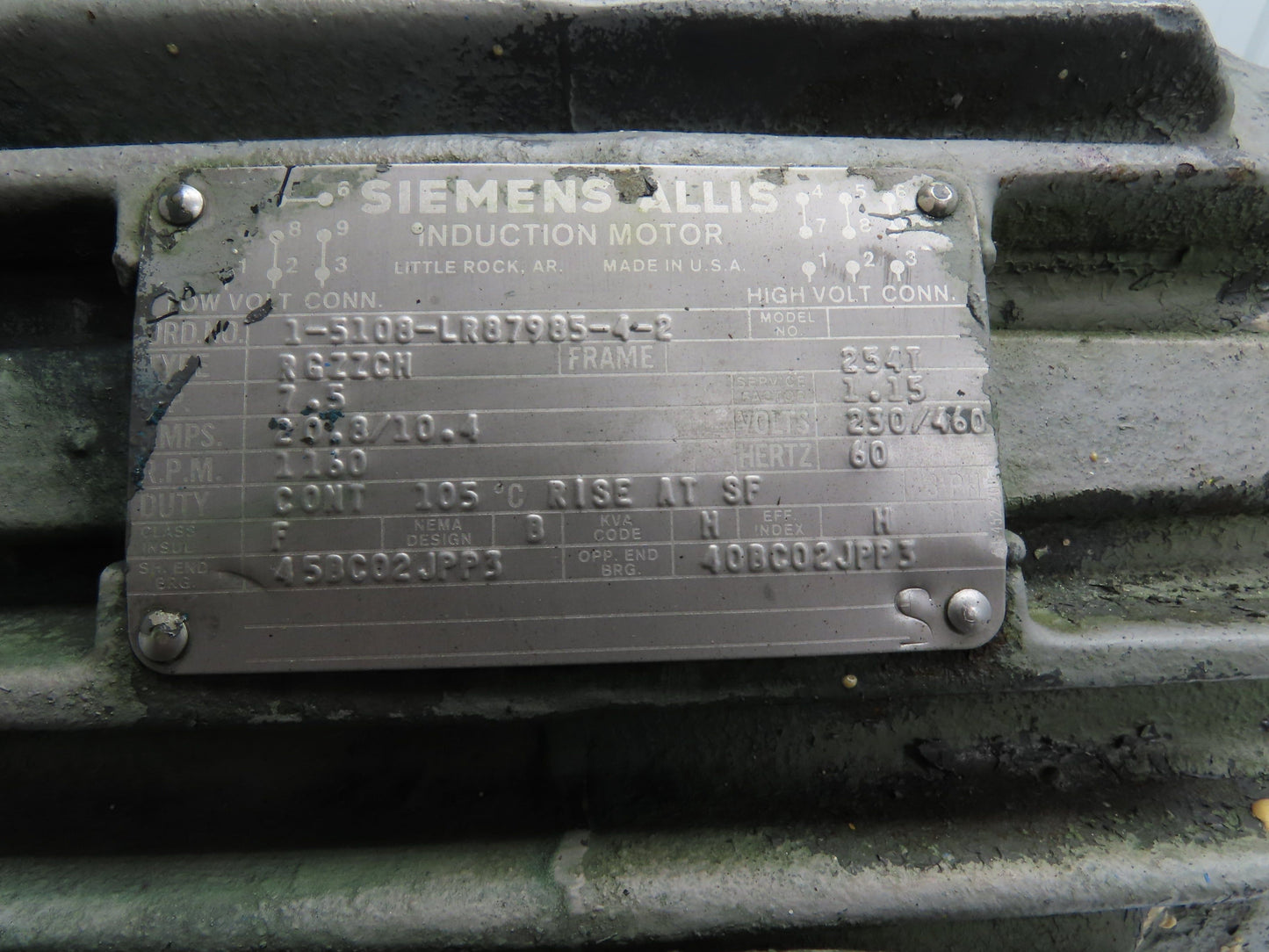 Blackmer XLW3C-N 3" Sliding Vane Pump Positive Displacement 7.5Hp 230/460V RH