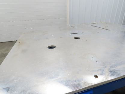 Heavy Duty 3/4" Aluminum Top Machine Welding Layout Table Work Bench 75x63"