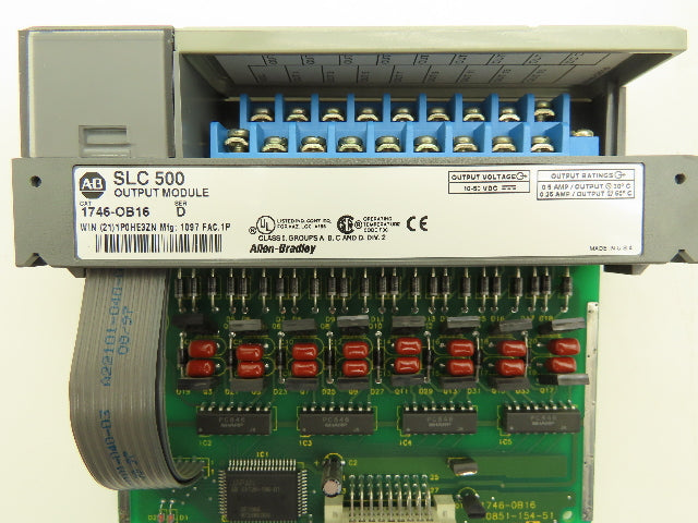 Allen Bradley 1746-OB16 Output Module 10-50VDC SLC 500 Ser D Lot Of 4