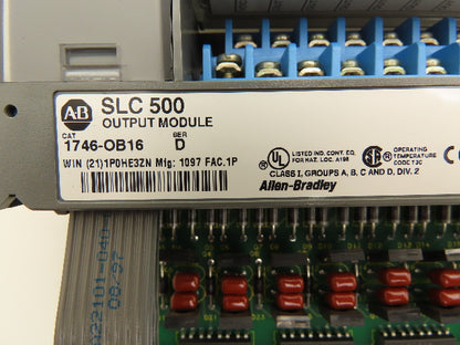 Allen Bradley 1746-OB16 Output Module 10-50VDC SLC 500 Ser D Lot Of 4