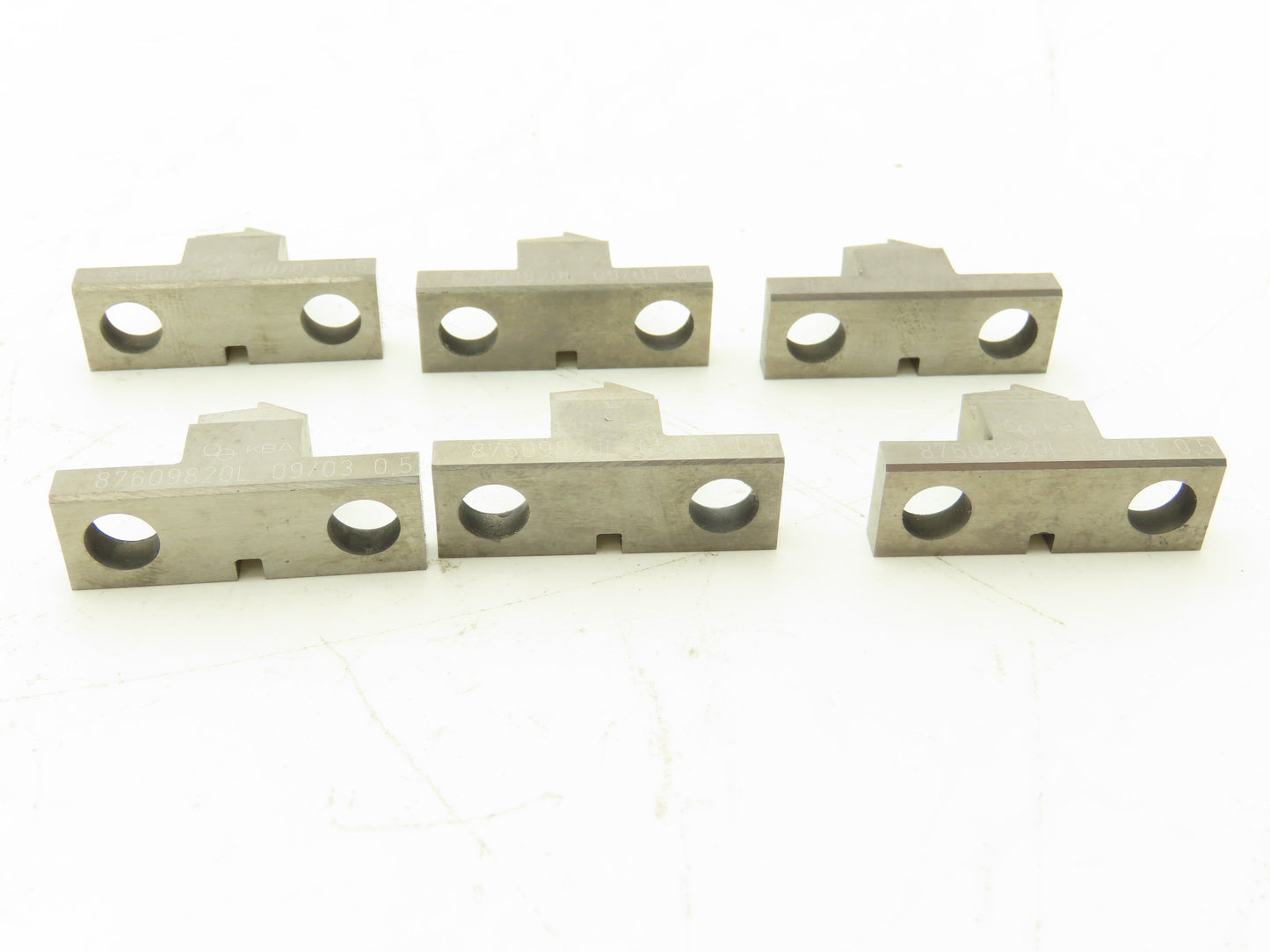 KBA 87609820L Sheeter Slitter Knives Wire Guide Lot of 6
