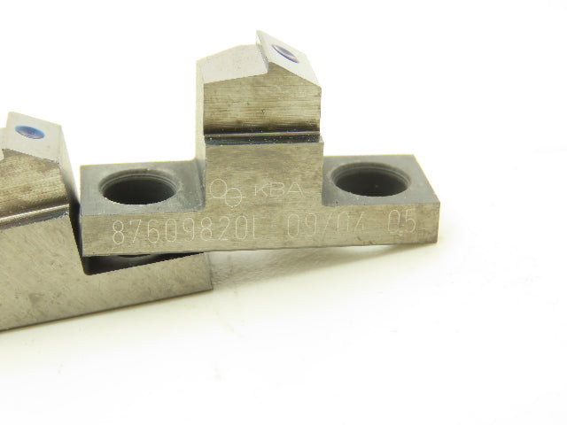 KBA 87609820L Sheeter Slitter Knives Wire Guide Lot of 5