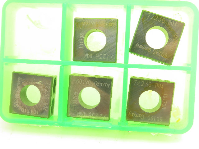 TKM 72236 20mm x 20mm x 8mm 10mm ID Chamfered Edges Lot of 5