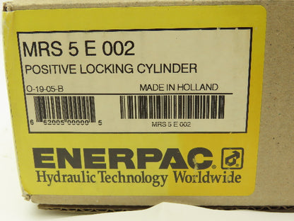 Enerpac MRS 5 E 002 Hydraulic Positive Locking Clamp Cylinder .09" Stroke 5-Ton